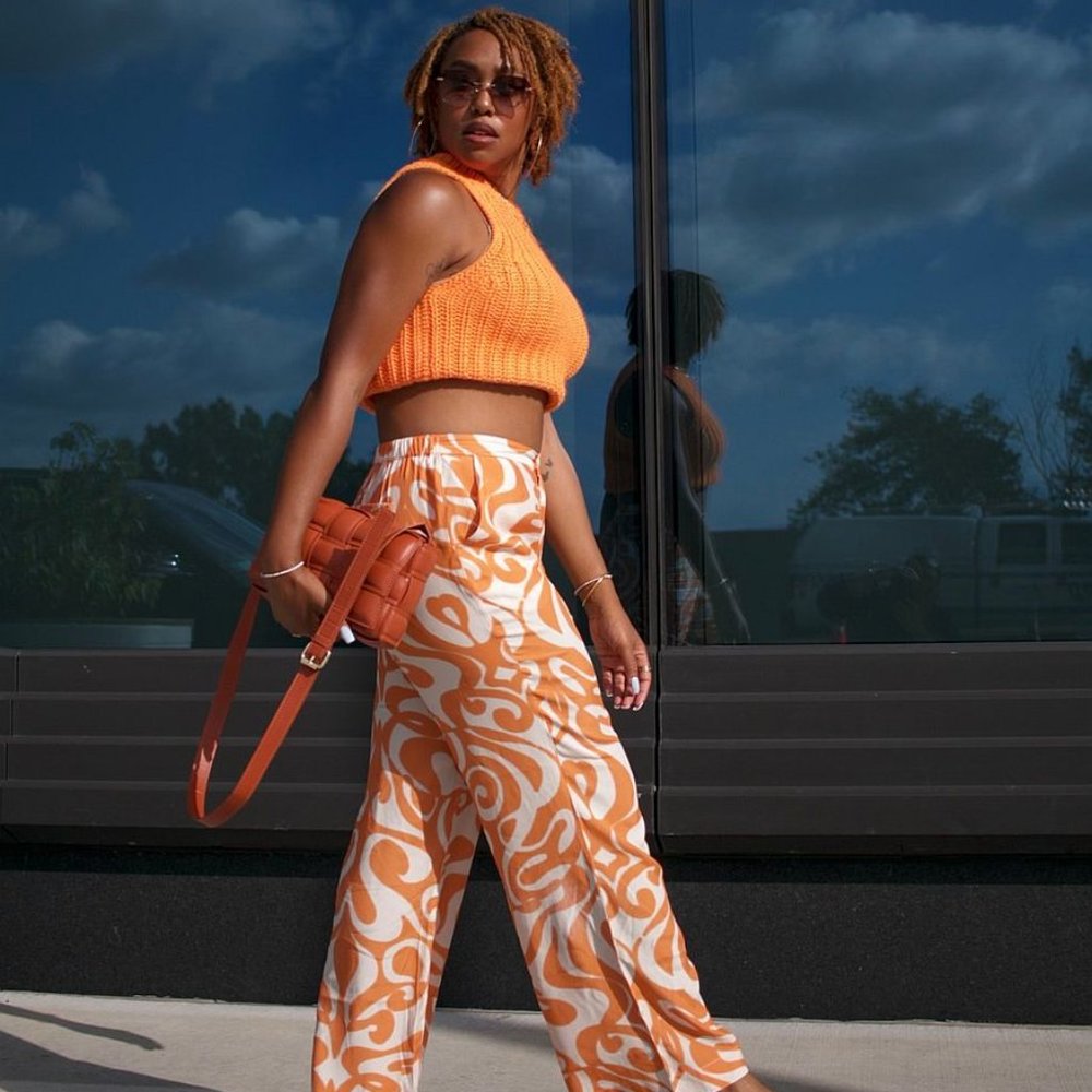 NWT Find Me Now The Label Dream On Pants in Creamsicle - Picture 4 of 10